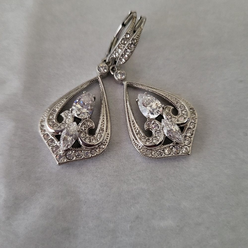 Elegant Silver Drop Earrings
